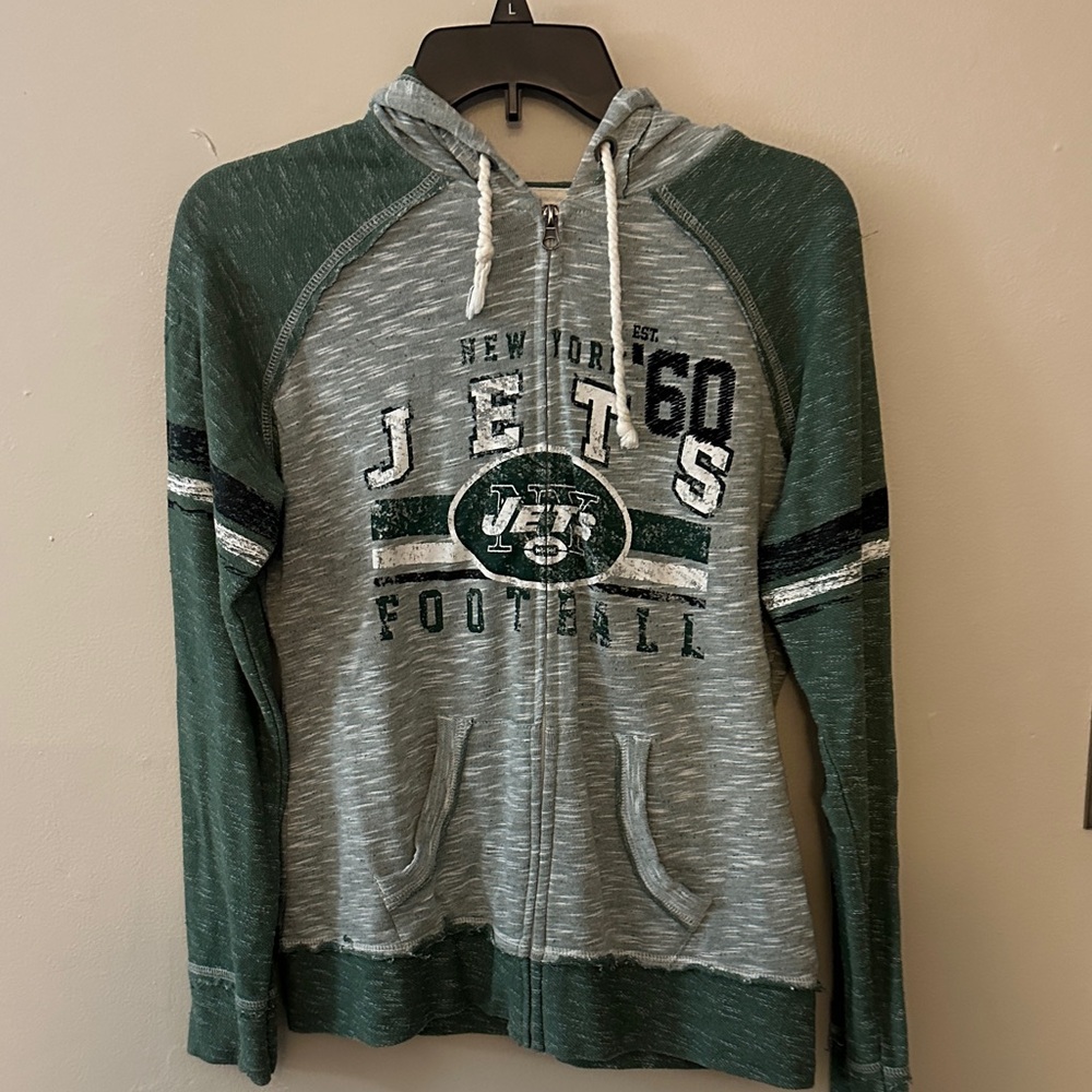 New York jets zipper sweater